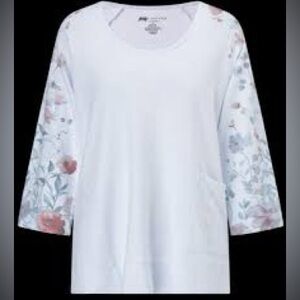 Inspired by Wild Palms Floral Tunic Blouse Size Small